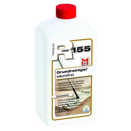 HMK R155 Grundreiniger säurefrei – Naturstein Reiniger für Marmor, Granit & Fliesen -1 Liter-
